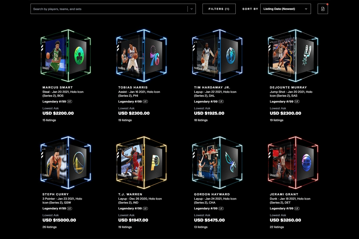 nft 項目：NBA Top Shot