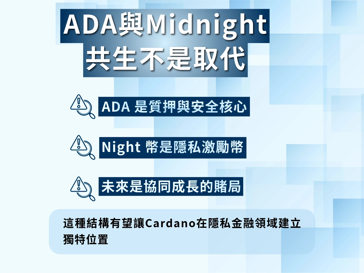 ADA 與 Midnight是共生不是取代